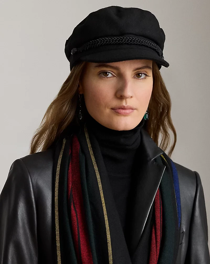 Wool-Blend Fisherman Cap