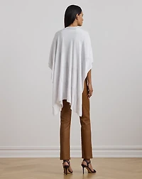 Logo Jacquard Cotton-Blend Knit Ruana