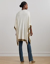 Two-Tone Knit Ruana