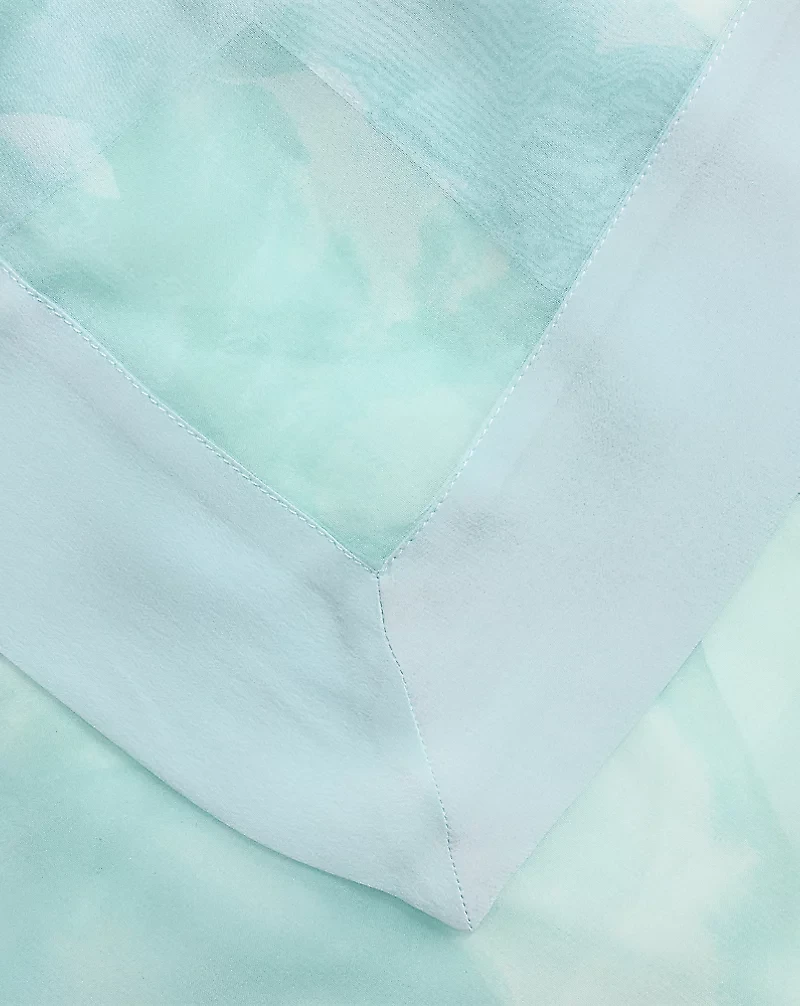 Floral Silk Square Scarf