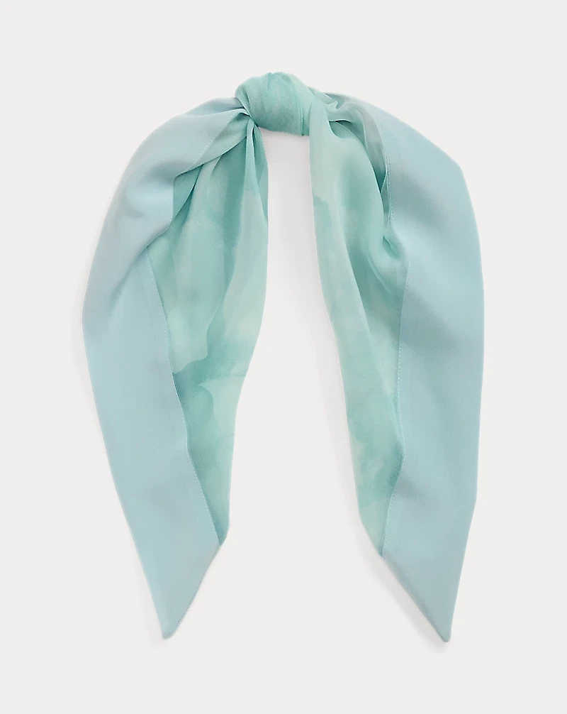 Floral Silk Square Scarf