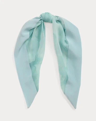Floral Silk Square Scarf