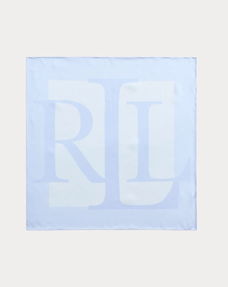 Logo-Print Silk Square Scarf