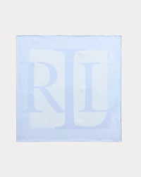 Logo-Print Silk Square Scarf