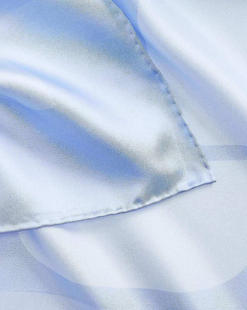 Logo-Print Silk Square Scarf