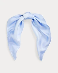 Logo-Print Silk Square Scarf