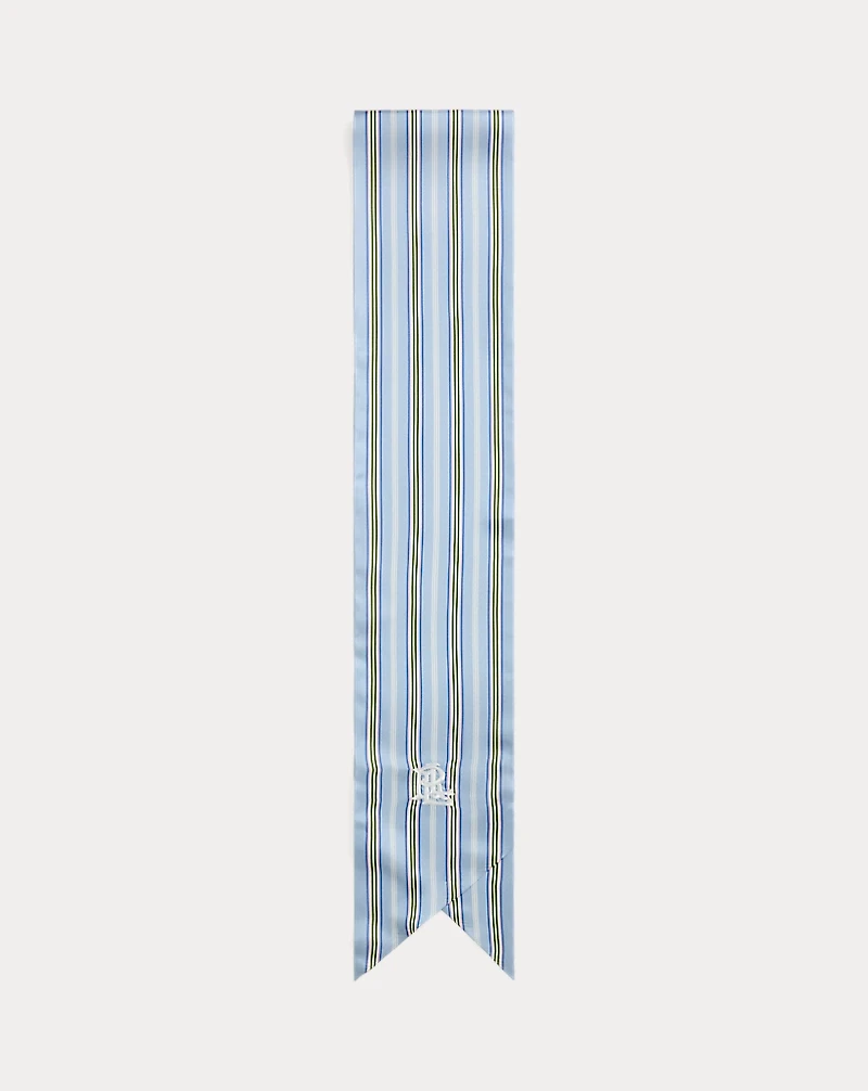 Striped Silk Scarf