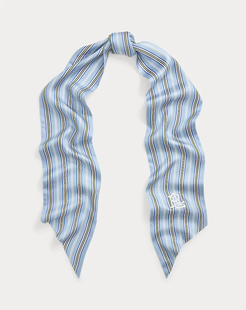 Striped Silk Scarf