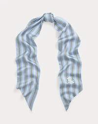 Striped Silk Scarf