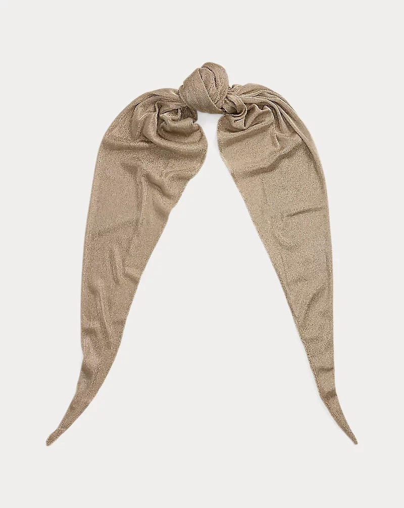 Metallic Knit Diamond Scarf