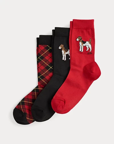 Foxhound & Plaid Crew Sock 3-Pack