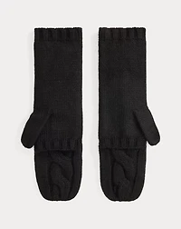 Convertible Cable-Knit Mittens