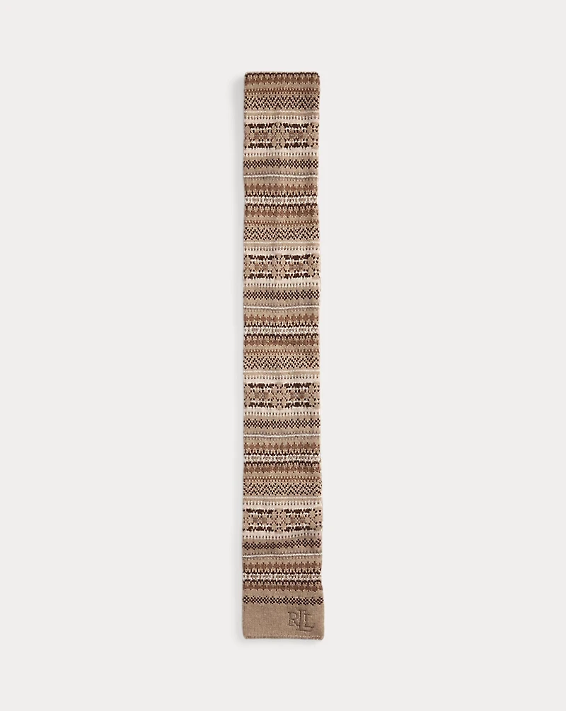 Fair Isle Wool-Blend Scarf