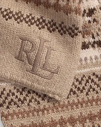 Fair Isle Wool-Blend Scarf