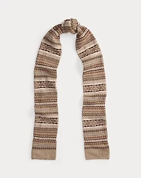 Fair Isle Wool-Blend Scarf