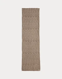 Pointelle-Knit Cotton-Blend Scarf