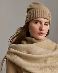 Button-Trim Knit Beanie