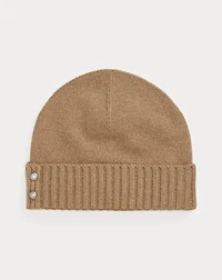 Button-Trim Knit Beanie