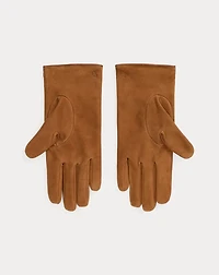 Whipstitched Suede Gloves