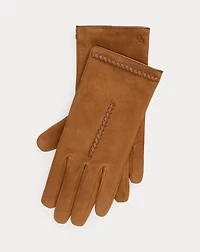 Whipstitched Suede Gloves