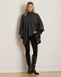 Mockneck Knit Poncho