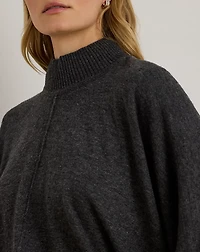 Mockneck Knit Poncho