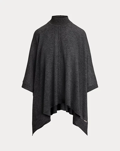 Mockneck Knit Poncho