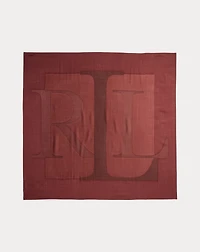 Logo Jacquard Wool-Silk Square Scarf