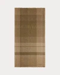 Plaid Wool Square Scarf