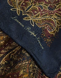 Paisley Silk Square Scarf