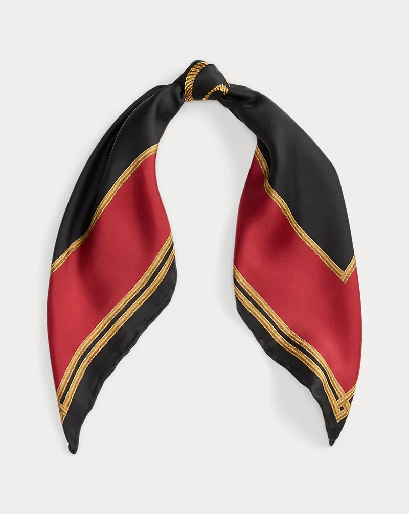 Logo Silk Square Scarf