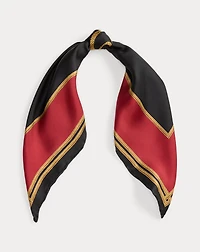Logo Silk Square Scarf