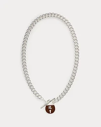 Silver-Plated Padlock Pendant Necklace