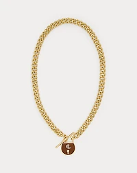 Gold-Plated Padlock Pendant Necklace