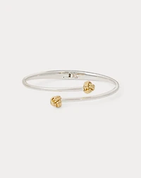 Two-Tone Knot Hinge Bangle