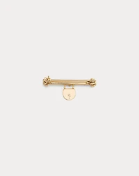 Gold-Plated Logo Padlock Charm Pin