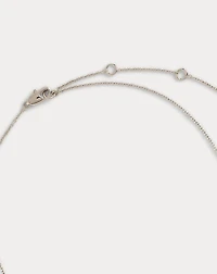 Rhodium-Plated Cubic Zirconia Necklace
