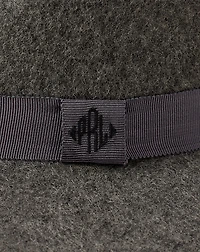 Ribbon-Trim Wool Fedora