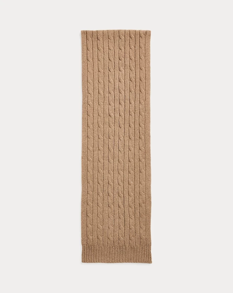 Cable-Knit Cashmere Scarf