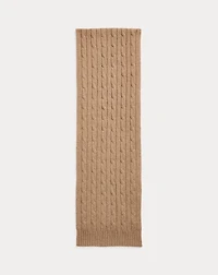 Cable-Knit Cashmere Scarf