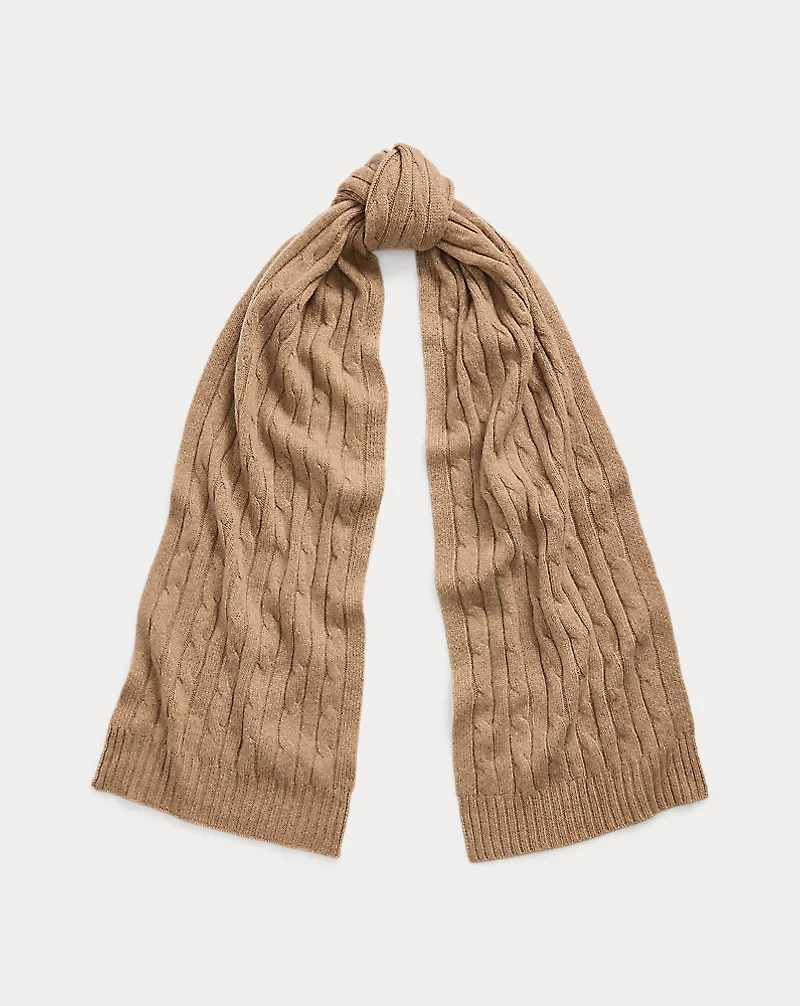 Cable-Knit Cashmere Scarf