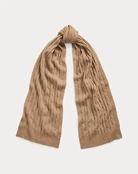 Cable-Knit Cashmere Scarf