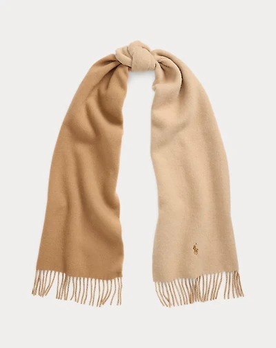 Fringe-Trim Wool Scarf