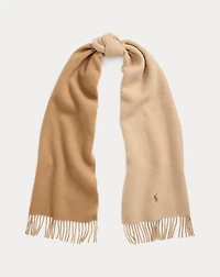 Fringe-Trim Wool Scarf