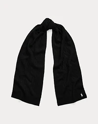 Cable-Knit Wool-Cashmere Scarf