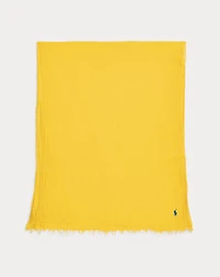 Fringe-Trim Crinkled Scarf
