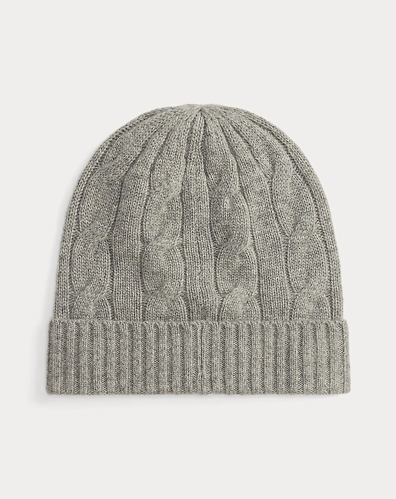 Cable-Knit Cashmere Beanie