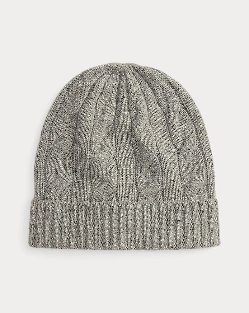 Cable-Knit Cashmere Beanie