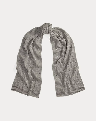 Cable-Knit Cashmere Scarf
