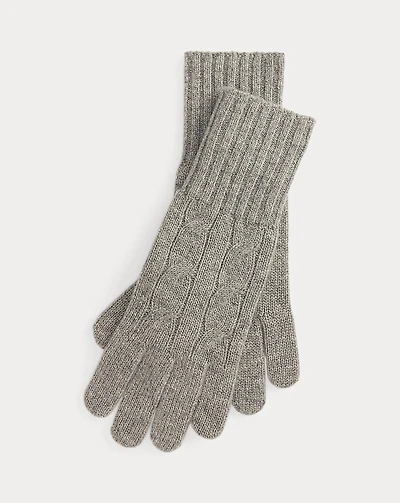 Cable-Knit Cashmere Gloves